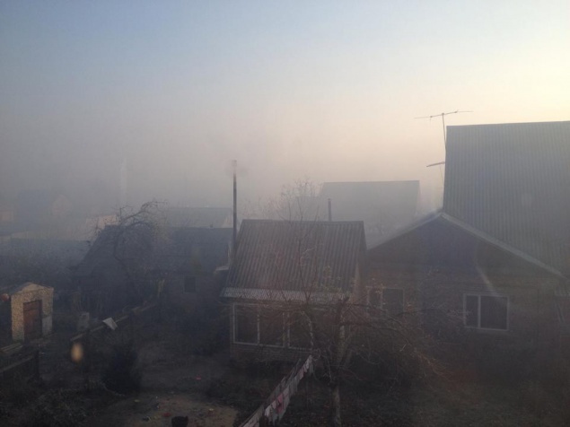 Пригород Киева задыхается от дыма горящих торфяников