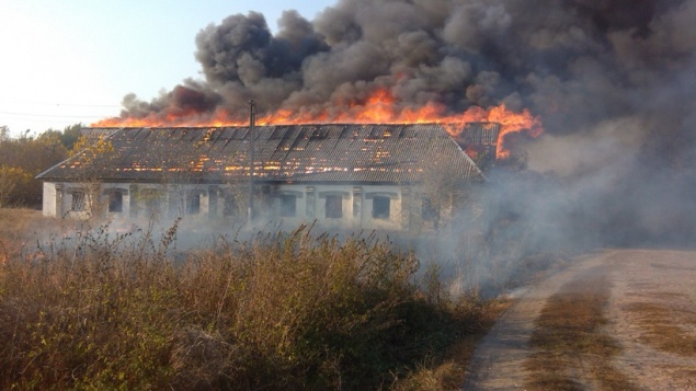 В  селе на Киевщине чуть не сгорел медпункт (ФОТО)