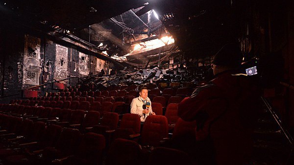 Киевская милиция сообщила подробности задержания поджигателей кинотеатра “Жовтень”