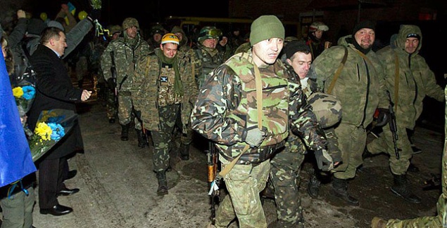 Вернувшиеся из зоны АТО бойцы 12-го батальона пройдут маршем по Крещатику
