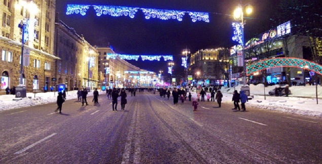 На Новый год центр Киева освободят от автомобилей