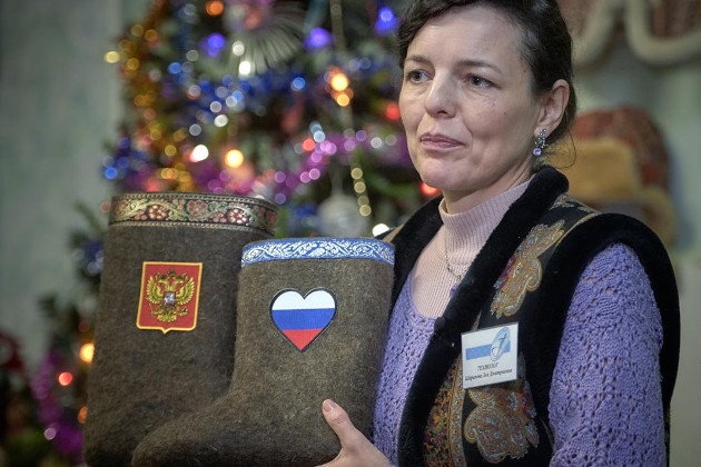В России наладили выпуск патриотических валенок