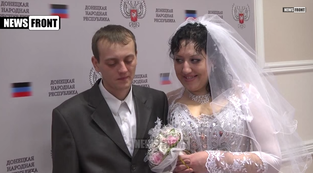 Брак брака: Свадьба в ДНР ополченки “Куклы” и боевика “БМВ” (+ФОТО, ВИДЕО)