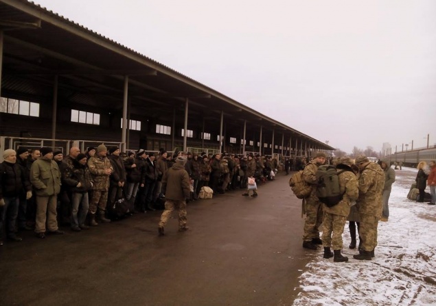 На учения отправился “почти батальон” мобилизованных киевлян (фото)