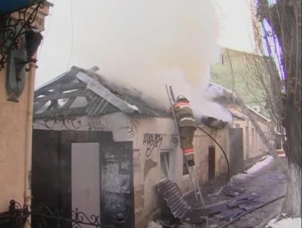 В центре Киева произошел пожар (+ ВИДЕО)