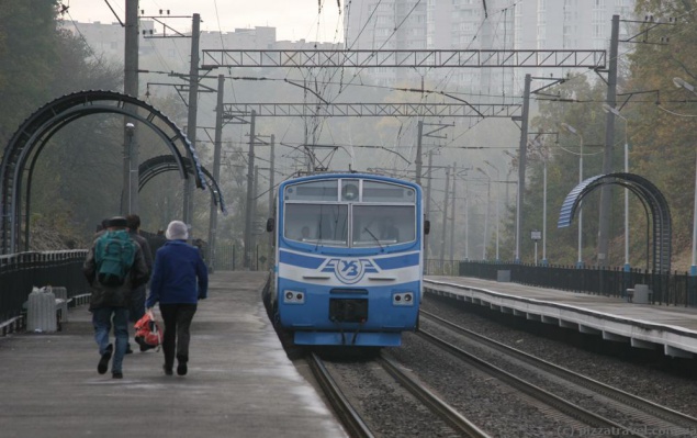 Киевская городская электричка временно поменяла график движения