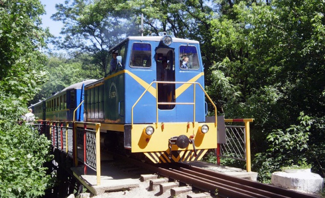 Киевская детская железная дорога открывает новый сезон.