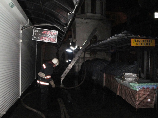В КГГА опровергли пожар на “Владимирском рынке”