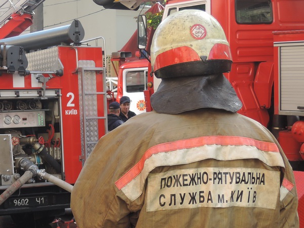 В центре Киева горел заброшенный ресторан