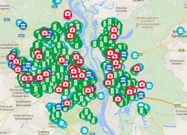 В Киеве презентовали онлайн-карту ремонта зданий за бюджетные средства