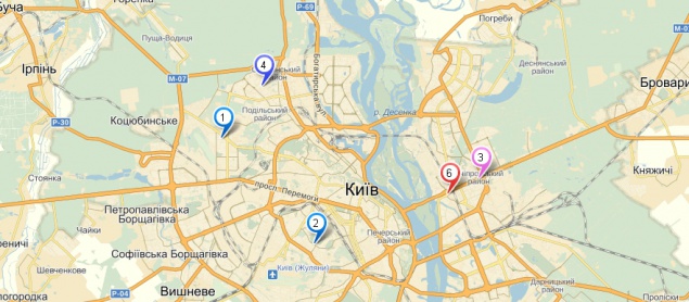 Киевская СЭС запустила интерактивную карту обращений