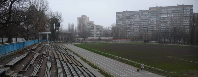 На стадионе “Старт” в Киеве горело админздание