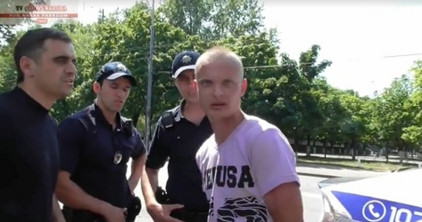 Полиция Киева задержала неадекватного луганчанина (видео)