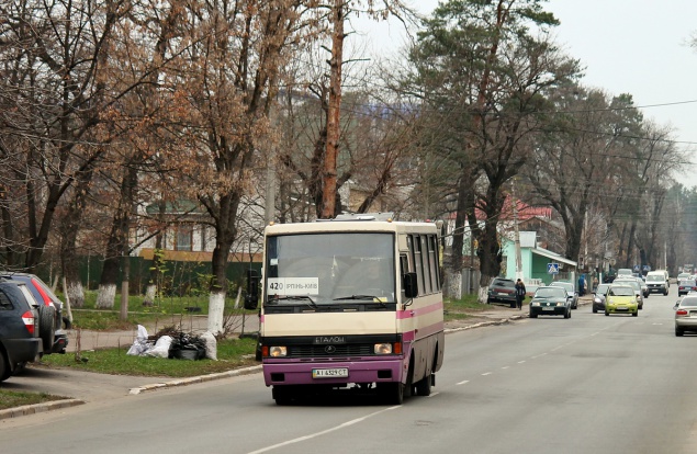 В Киеве водитель маршрутки изувечил водителя автобуса