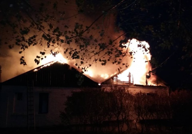 На Киевщине сгорела больница (фото)
