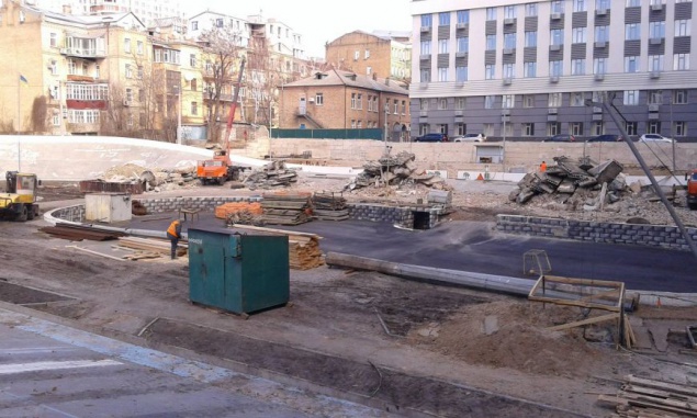 На киевском велотреке начали строить паркинг (+фото)