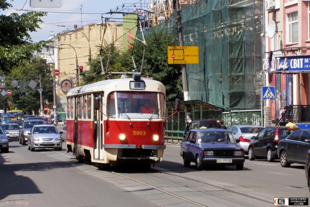 На три дня сократят время работы четырех трамваев в Киеве