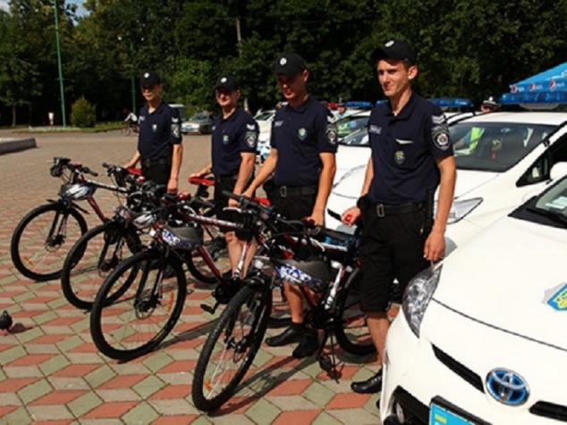 Киевские велопатрульные закончили обучение