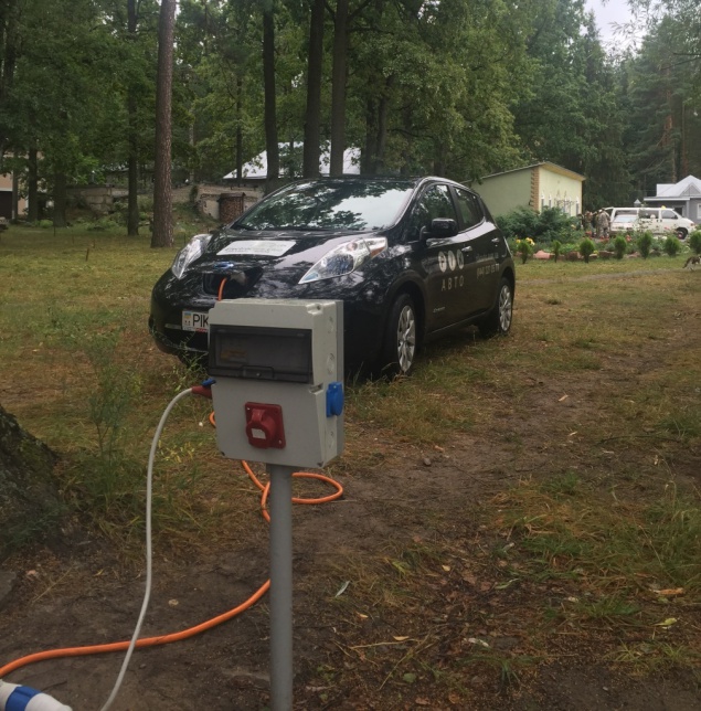 В монастыре под Киевом можно бесплатно зарядить электромобиль