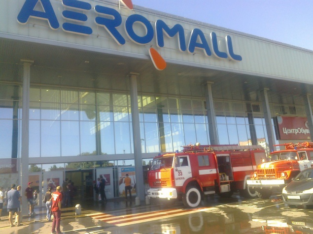 В Борисполе горел торговый центр
