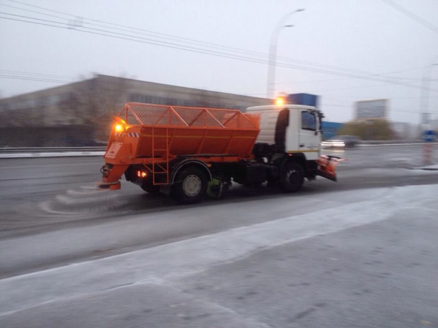 Онлайн-карта работ по очистке снега на улицах Киева