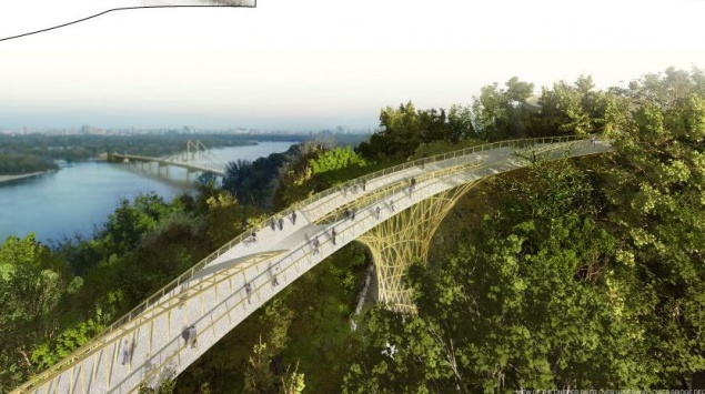 Между парками в центре Киева хотят построить новый мост