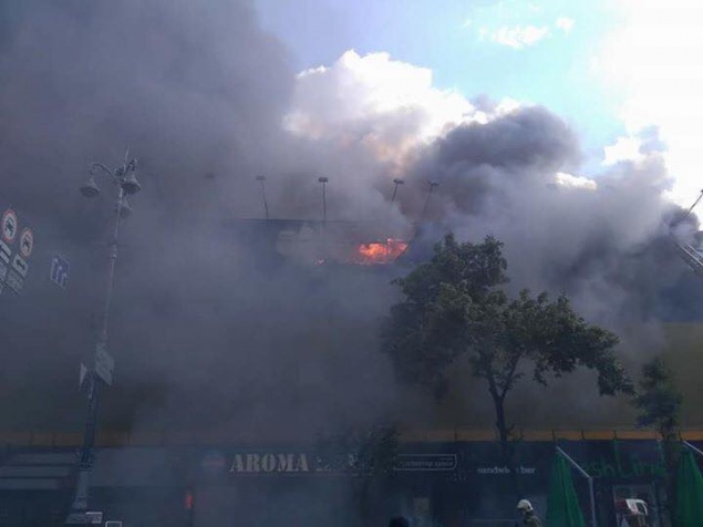 Елена Еськина: Пожар в бывшем Центральном гастрономе Киева – умышленный поджог