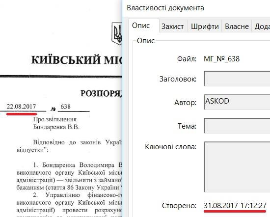 Кличко подделал распоряжение об увольнении Бондаренко задним числом, - Юрий Левченко