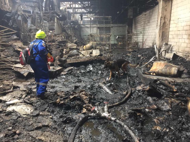 Спасатели Киевщины 9 часов боролись с огнем на территории “ЭлитДекор”