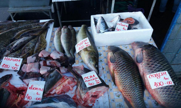 В Киеве на рынке продавали рыбу, занесенную в Красную книгу Украины (фото)