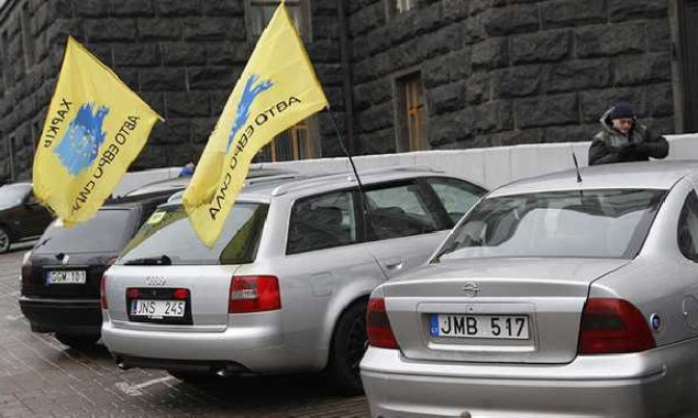 Завтра в Киеве возможно затруднение движения из-за пробега автомобилей на еврономерах