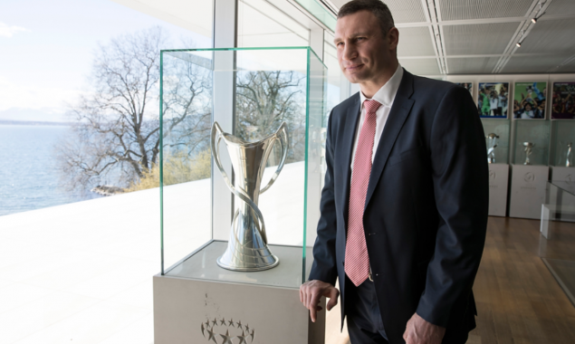 Кличко в Швейцарии представил Киев как город проведения финала Лиги чемпионов УЕФА