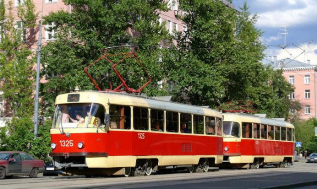 На три ночи закроют движение двух трамвайных маршрутов в Киеве