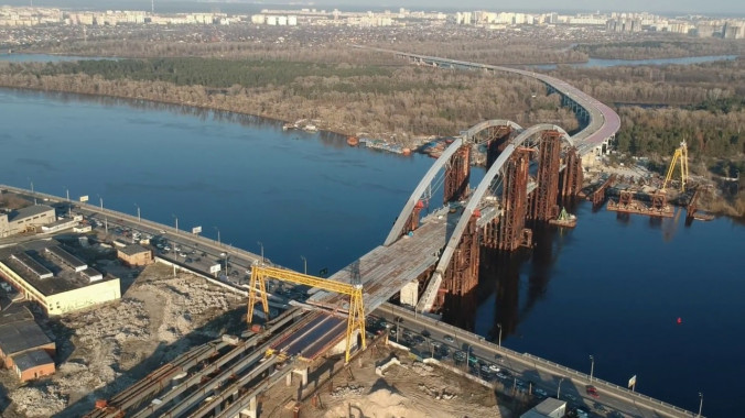 Киевлянам рассказали о планах по строительству Подольско-Воскресенского моста на 2019 год (видео)