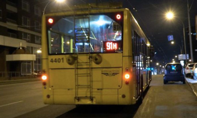В ночь на среду столичный троллейбус №91н будет курсировать по измененному маршруту