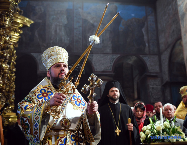 В Киеве интронизировали митрополита Епифания (фото, видео)