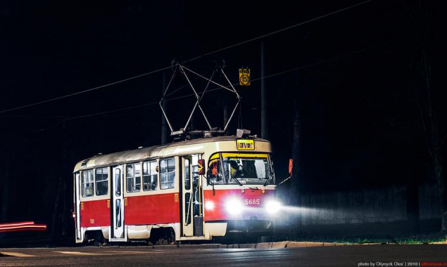 Два киевских трамвая на четыре ночи изменят свои маршруты