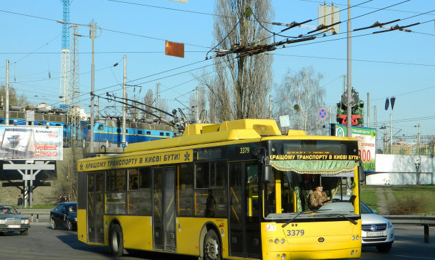 В ночь на 27 июля будет изменено движение одного из киевских троллейбусных маршрутов