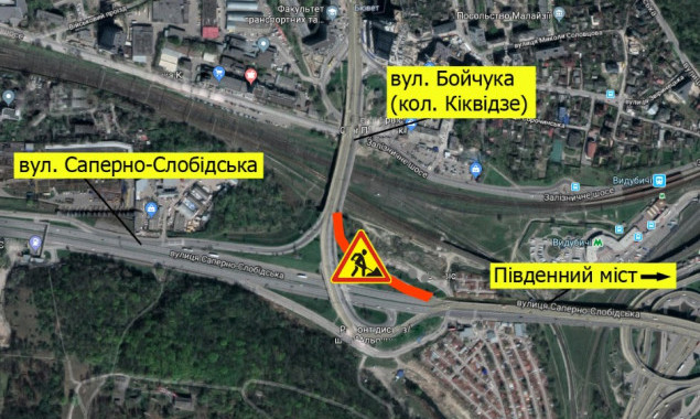Движение на развязке в Голосеевском районе Киева будет ограничено с 12 по 15 июля