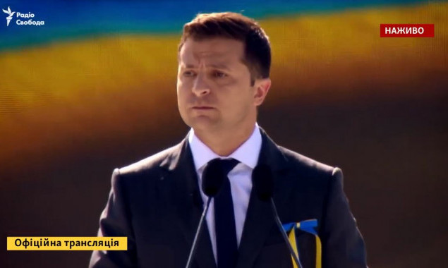 Президент Владимир Зеленский поздравил украинцев с Днем Независимости (видео)