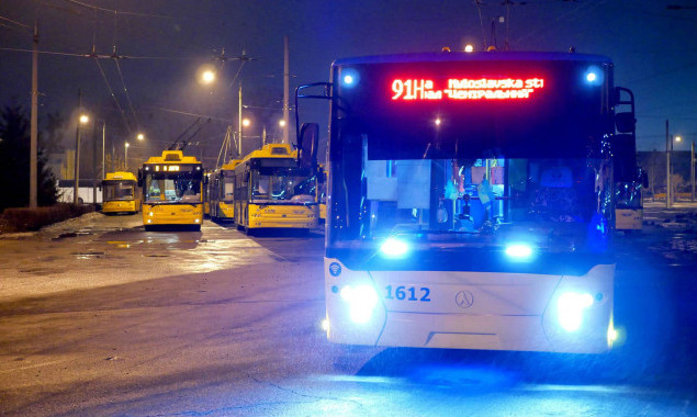 В ночь на 13 августа в Киеве троллейбус №91Н изменит маршрут движения