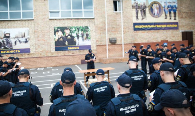 С 1 августа 300 экипированных  нацгвардейцев приступили к патрулированию улиц Киева (фото)