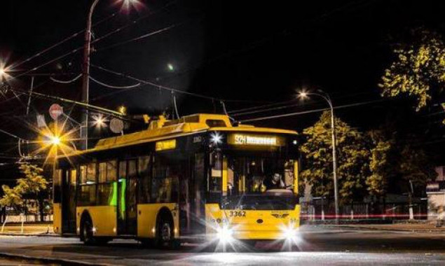 В ночь на 5-7 сентября будет изменено движение двух киевских троллейбусов (схема)