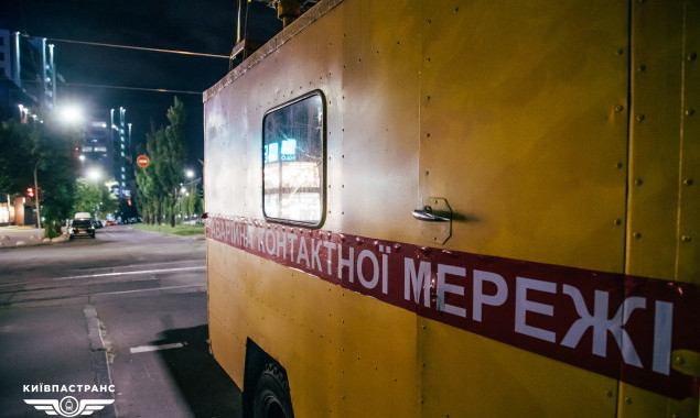 В ночь на 13 октября пять киевских троллейбусов будут работать по сокращенному графику