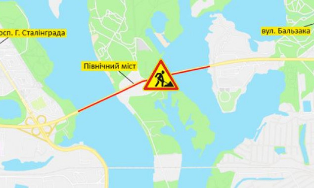 Движение по Северному мосту в Киеве 9 октября будет частично ограничено
