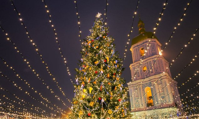 Киевская елка заняла пятое место в списке самых красивых елок Европы