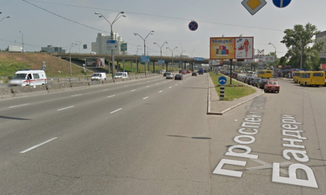 Проезд по части проспекта Бандеры в Киеве будет ограничен до начала мая (схема)