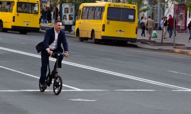 Кличко заявил, что в Киеве общая длина велодорожек составляет почти 100 километров
