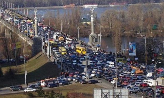 Киев занимает 12 место в мире по уровню дорожных заторов