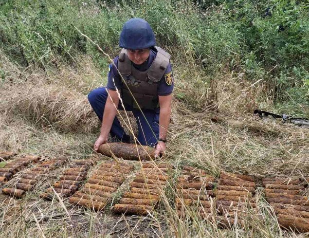 В Таращанском районе обнаружили 124 артиллерийских снаряда времен Второй мировой войны
